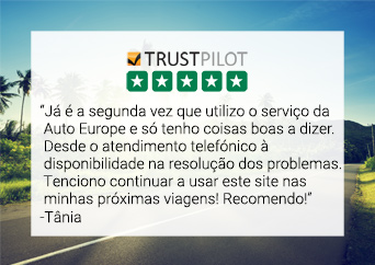 Auto Europe Comentários de Clientes - Tânia