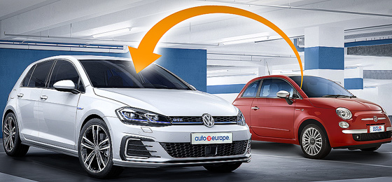 Aluguer de carros com upgrades grátis