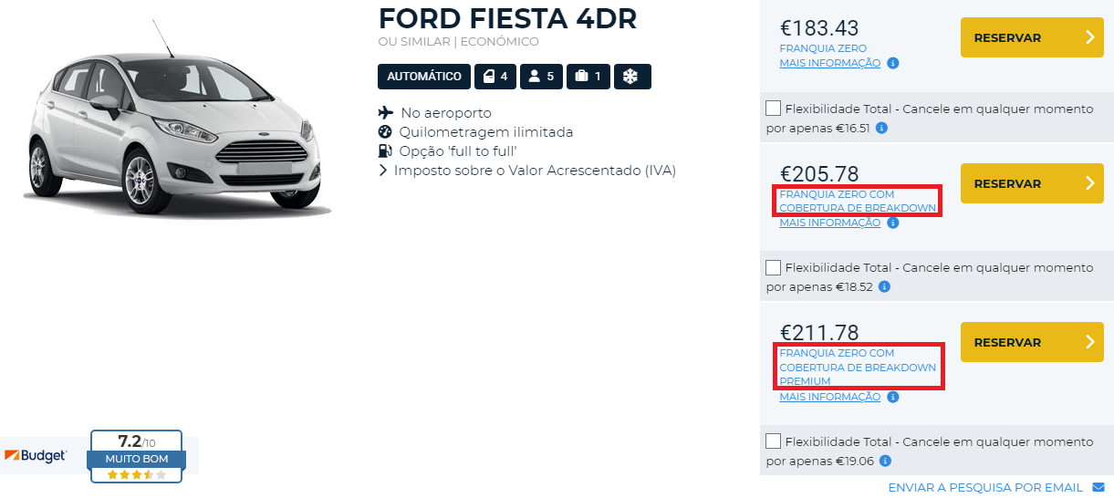 Franquia Zero com cobertura de breakdown